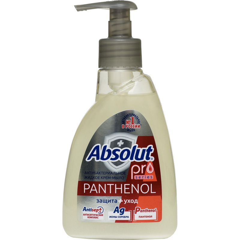 Мыло жидкое ABSOLUT PRO серебро+пантенол 250гр 5196 1535207