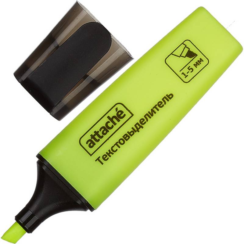 Текстовыделитель Attache Colored желтый (толщина линии 1-5 мм) 629201