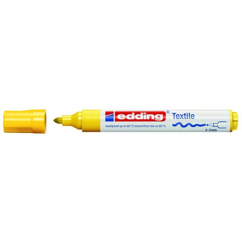 Маркер для текстиля Edding E-4500 жёлтый (толщина линии 3 мм) E-4500/5 397308
