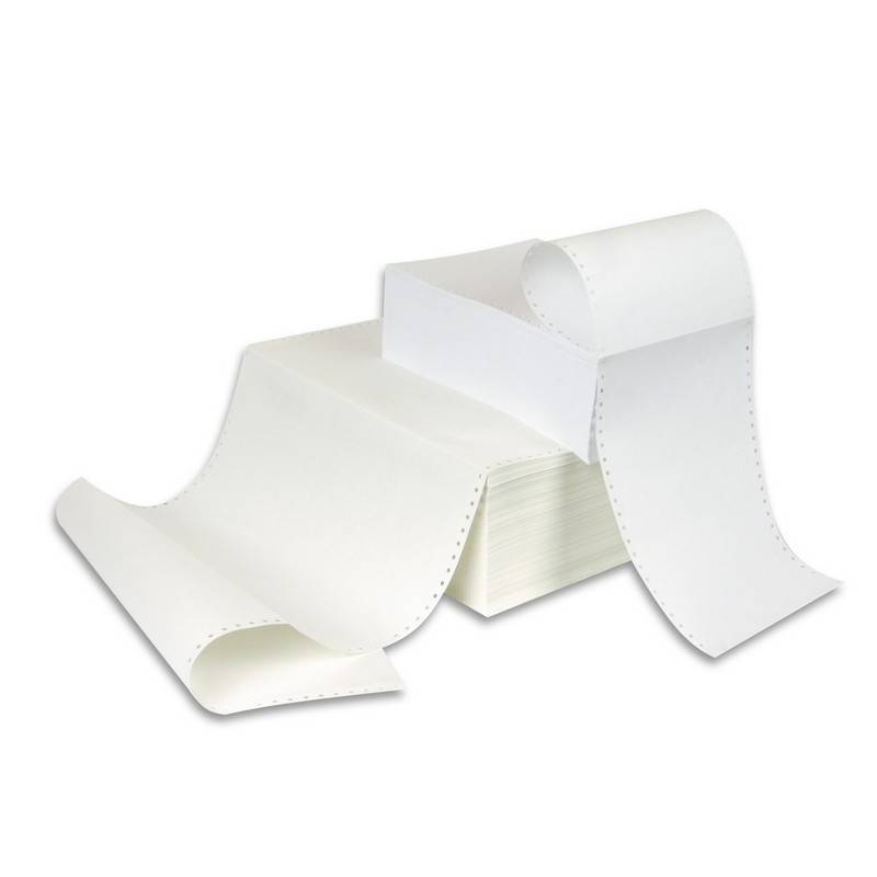 Перфорированная бумага Promega 210мм 1-сл.,шаг12 ,бел.100%,НП, 1220м.4000л ProMega jet 8417