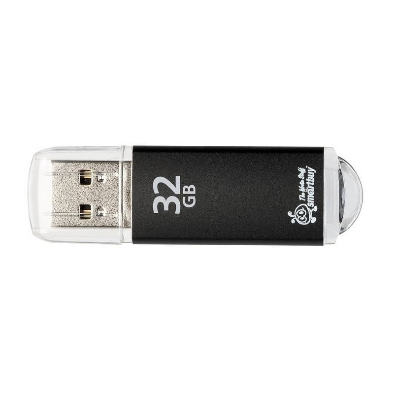 Флеш-память SmartBuy V-Cut 32 Gb USB 2.0 черная SB32GBVC-K 445916