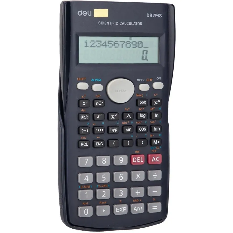 Калькулятор научный Deli ED82MS темно-синий 10+2-разр. 240 функций 1754772 1147246