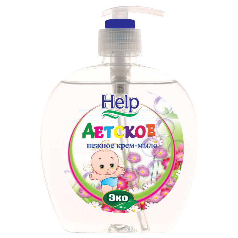 Крем-мыло Детское Help 500г с дозатором 1764771