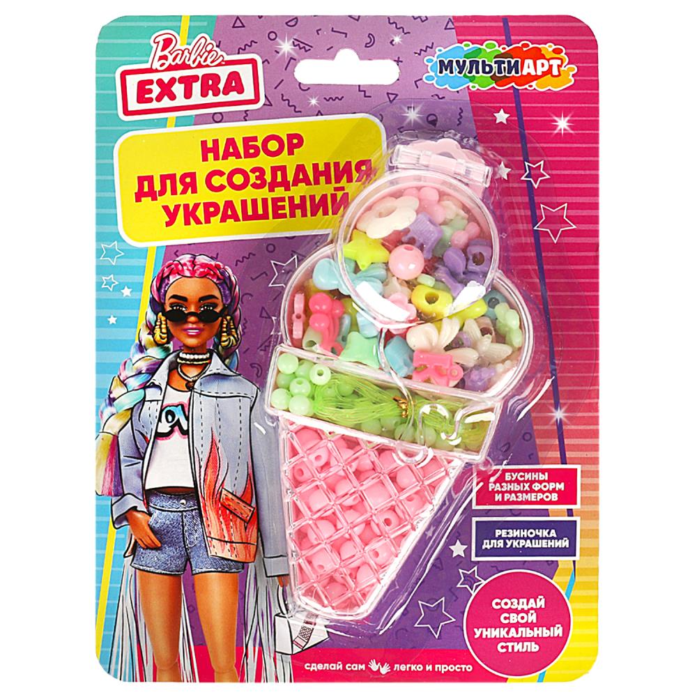 Набор бисера и бусин Мороженое. Барби Экстра МУЛЬТИ АРТ BEADSET-BEXICECREAM