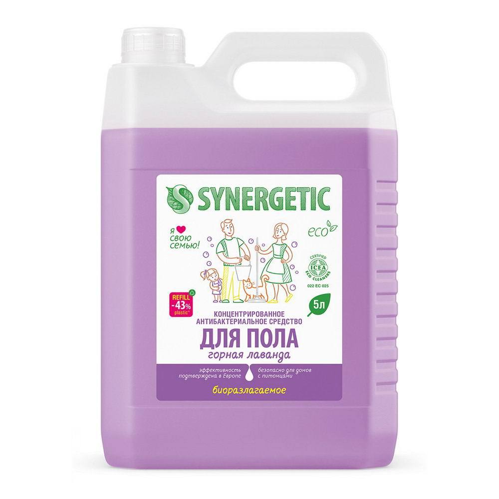 Средство для пола SYNERGETIC Горная лаванда 5 л 4607971454427