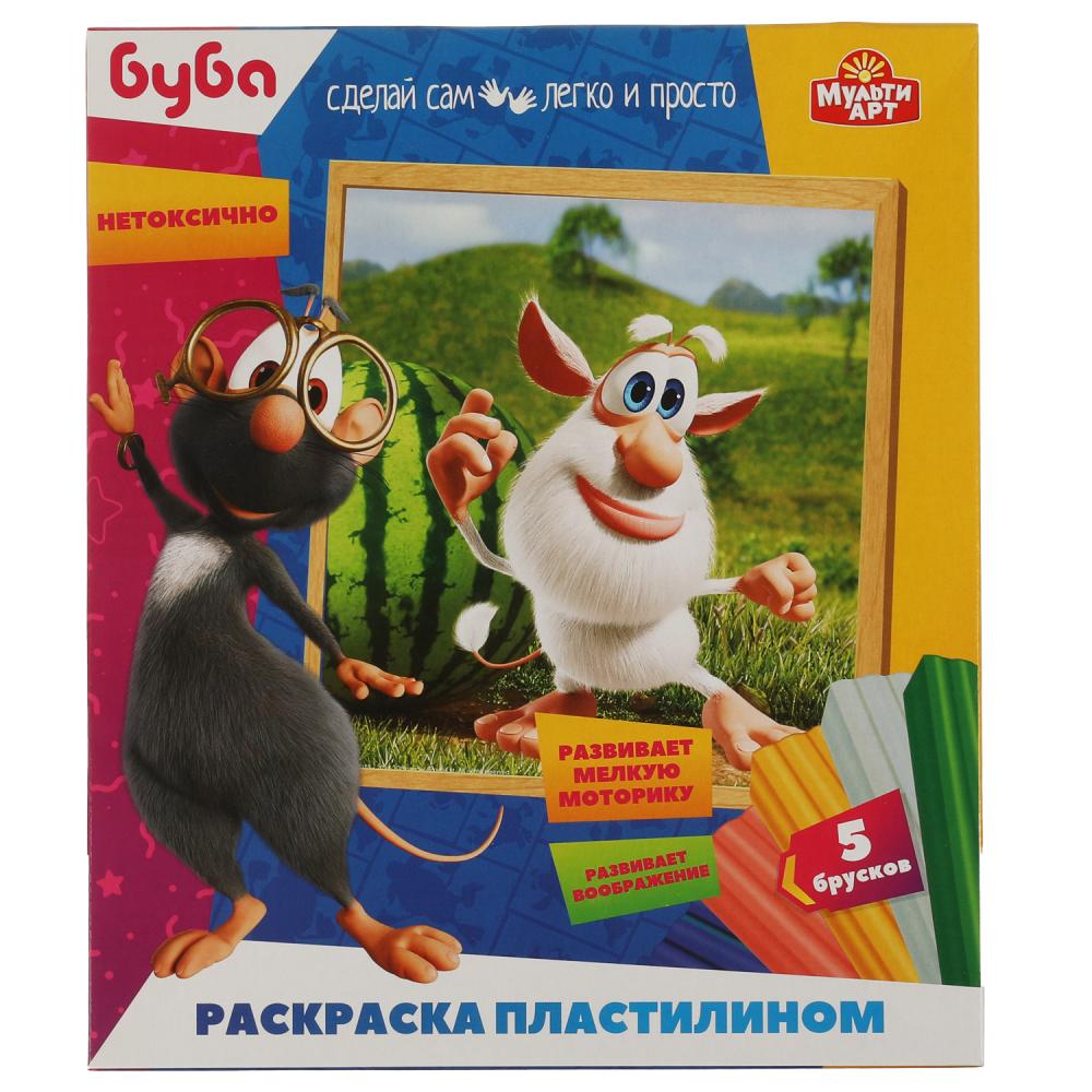 Раскраска пластилином Буба MultiArt MODCLAYART-BUBA