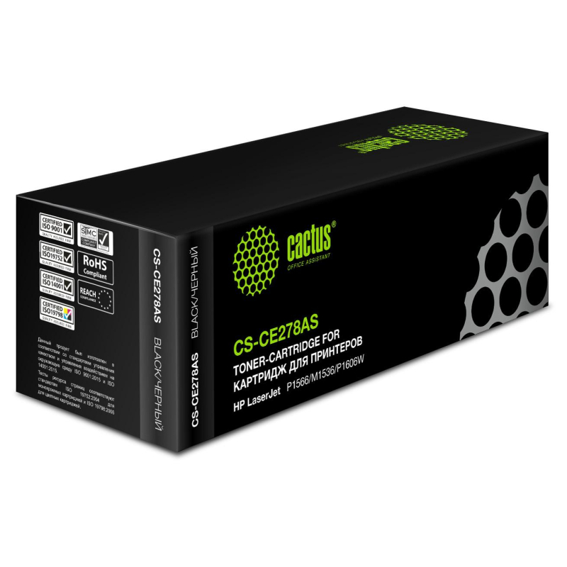 Картридж лазерный Cactus CS-CE278AS CE278A чер. для HP LJ P1566/P1606w 1785461
