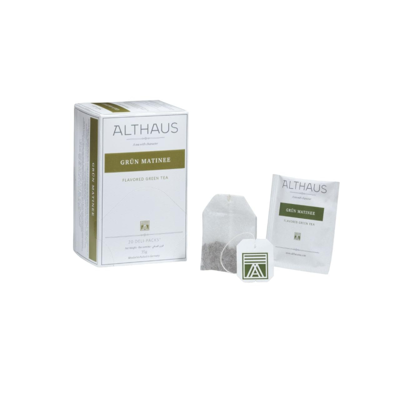 Чай Althaus Grun Matinee зеленый, 20пакx1,75г ЧА008 1758358 TALTHB-DP0035