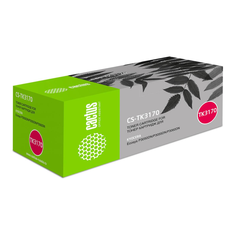 Картридж лазерный Cactus CS-TK3170 TK-3170 чер. для Kyocera P3050dn/P3055dn 1705745