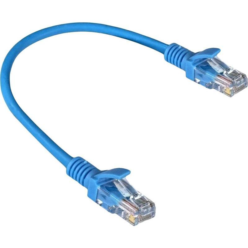 Патч-корд ExeGate UTP-RJ45-RJ45-5e-0,3M-LSZH-BL, 5e, 0.3м,син <EX286371RUS 1469949