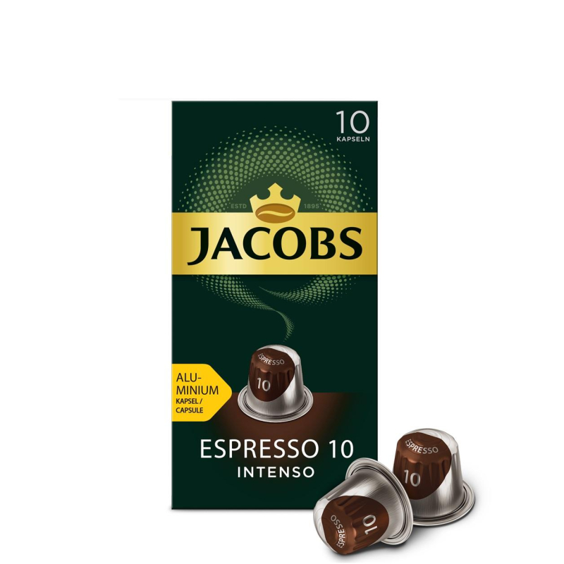 Кофе в капсулах JACOBS Espresso 10 Intenso, 10x5г 1155684