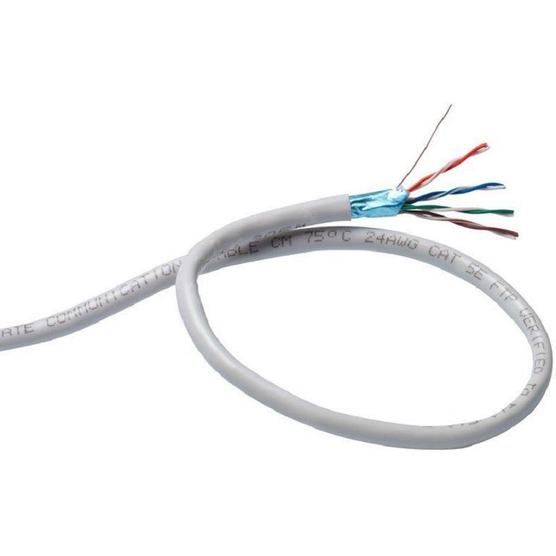 Кабель ExeGate FUTP4-C5e-CCA-S24-IN-PVC-GY-305 FTP, экран <EX190970RUS 1469922