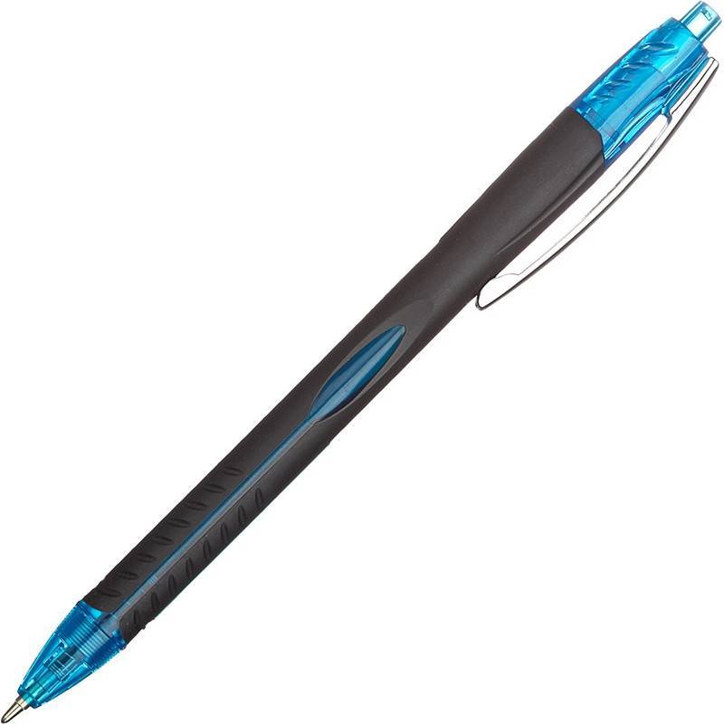 Ручка шариковая автоматическая Attache Selection Glide Aerogrip синяя (толщина линии 0.5 мм) 966892
