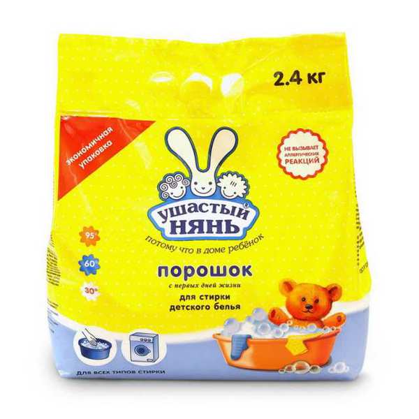Стиральный порошок 2,4 кг. Ушастый нянь 01013К