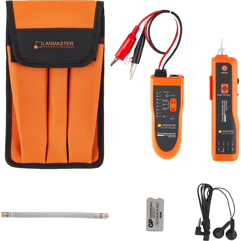 Набор инструментов LANMASTER LAN-TST-TPK-300N щуп+тон-генератор, тест.разв 2167579