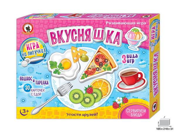 Вкусняшки, развивающая игра на липучках Русский стиль 03273
