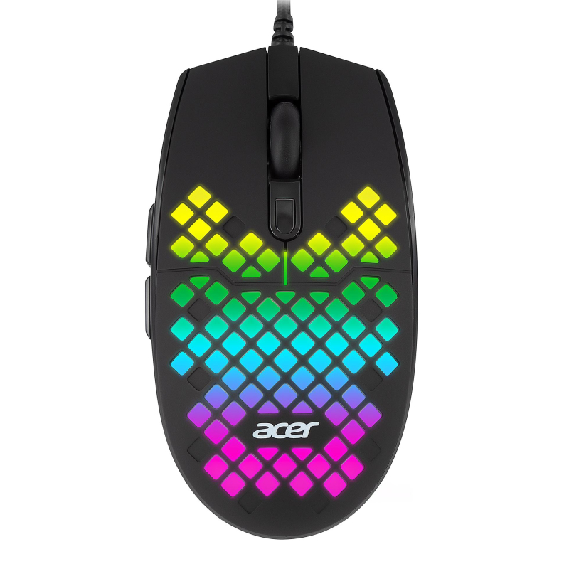 Мышь компьютерная Acer OMW134 черный (800-6400dpi) USB (6кн) (ZL.MCEEE.018) 1802656