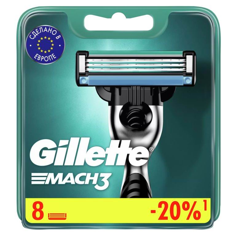 Кассеты Gillette Mach3 8шт 3014260243548
