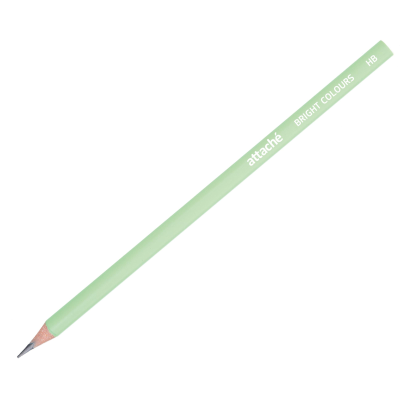 Карандаш чернограф. трехгр, Attache Bright colors, HB, зеленый корпус 1411678