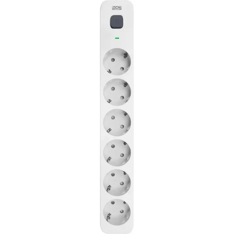 Сетевой фильтр Powercom SP-06W 1,8 м (6 розеток) белый/серый 2022965