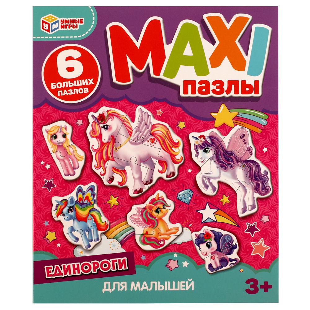 Макси-пазлы Единороги. 15х18х4 см Умные игры 4680107968067
