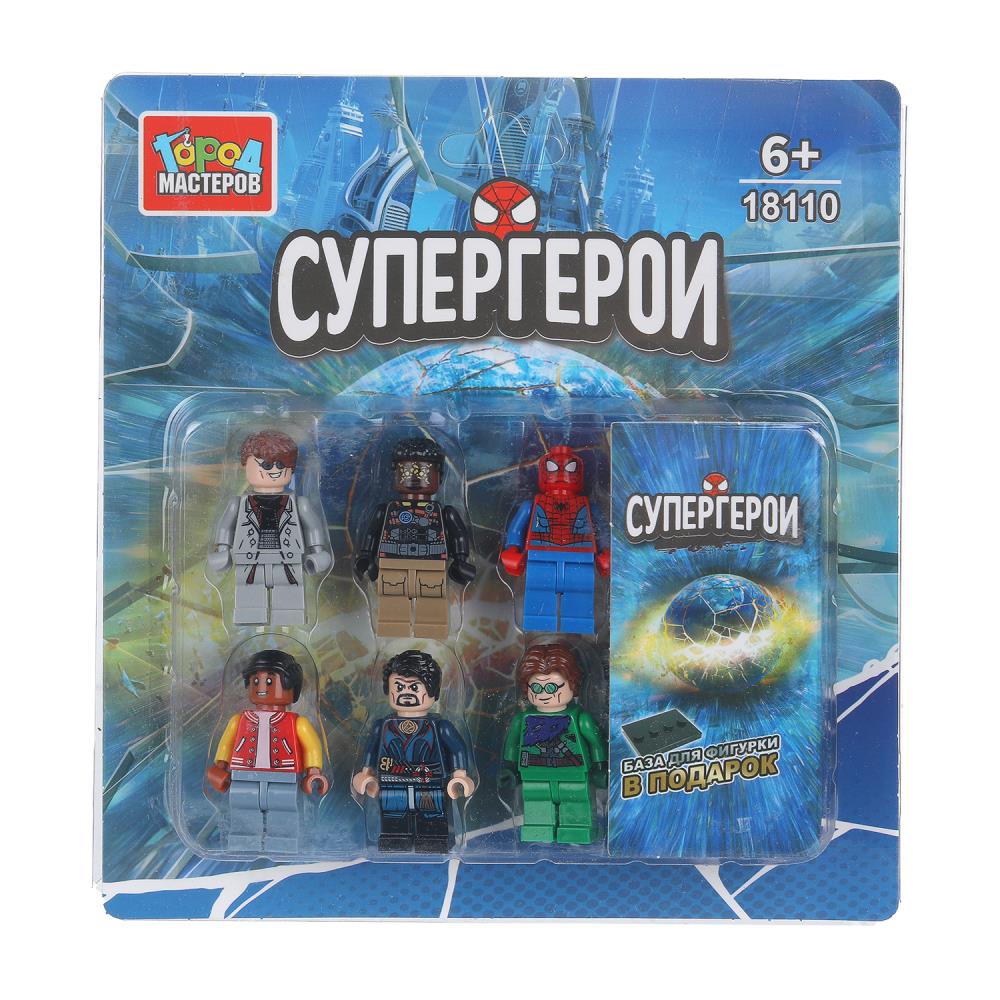 Конструктор "Супергерои", 6 фигурок Город Мастеров 18110-CY