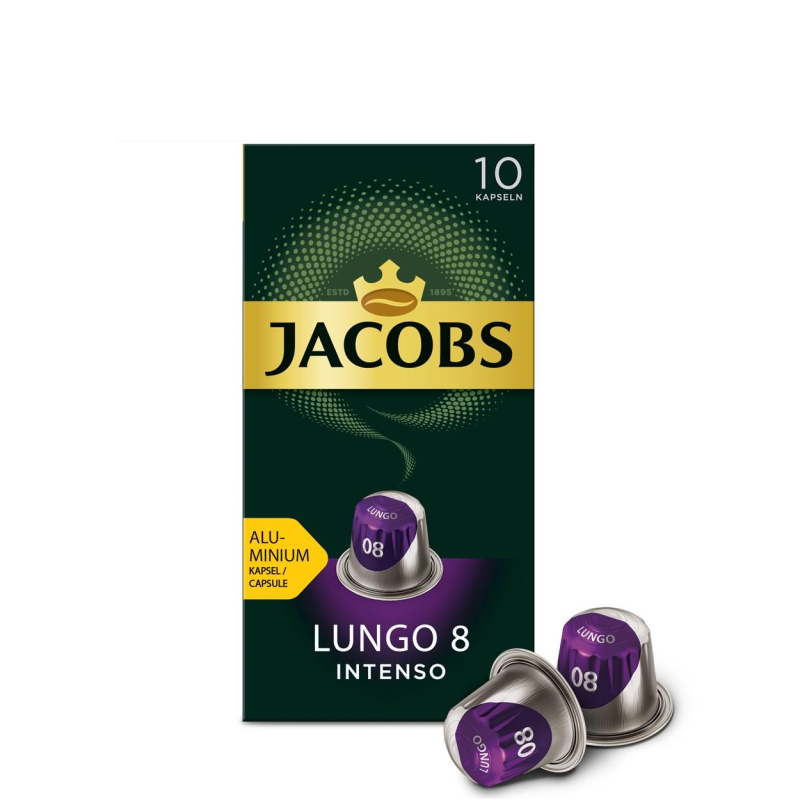 Кофе в капсулах JACOBS Lungo 8 Intenso, 10x5г 1155683