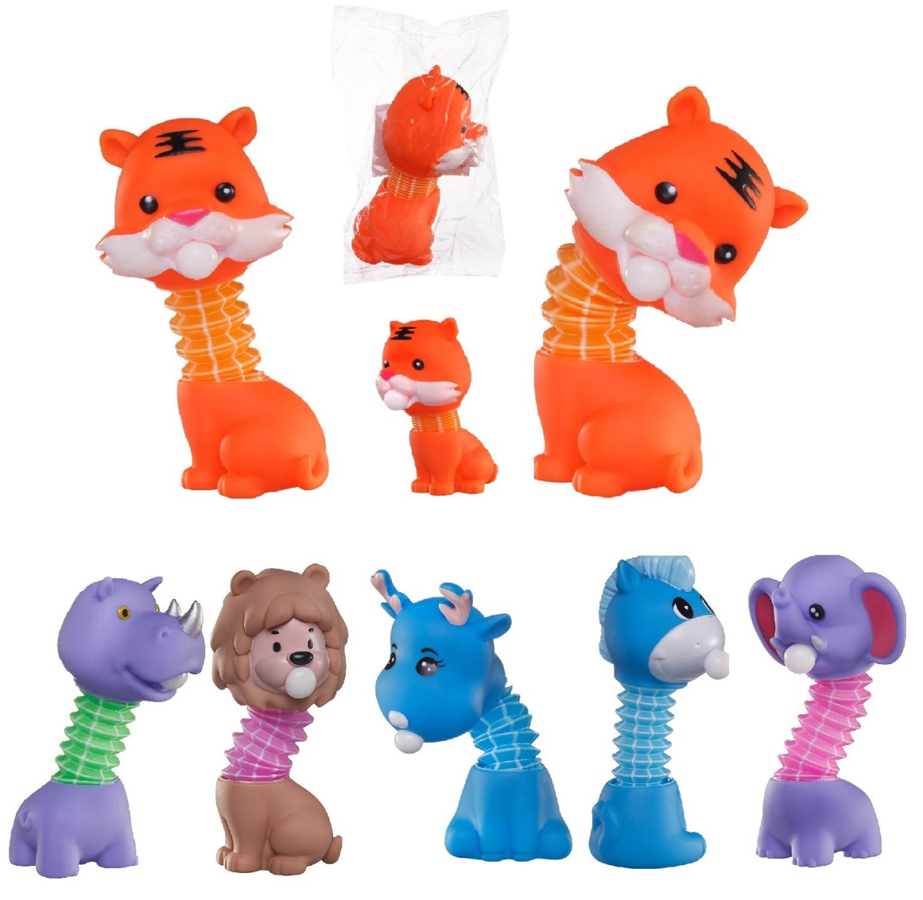 Фигурка игровая Junfa Животное с телескопической шеей в асс. WA-29584