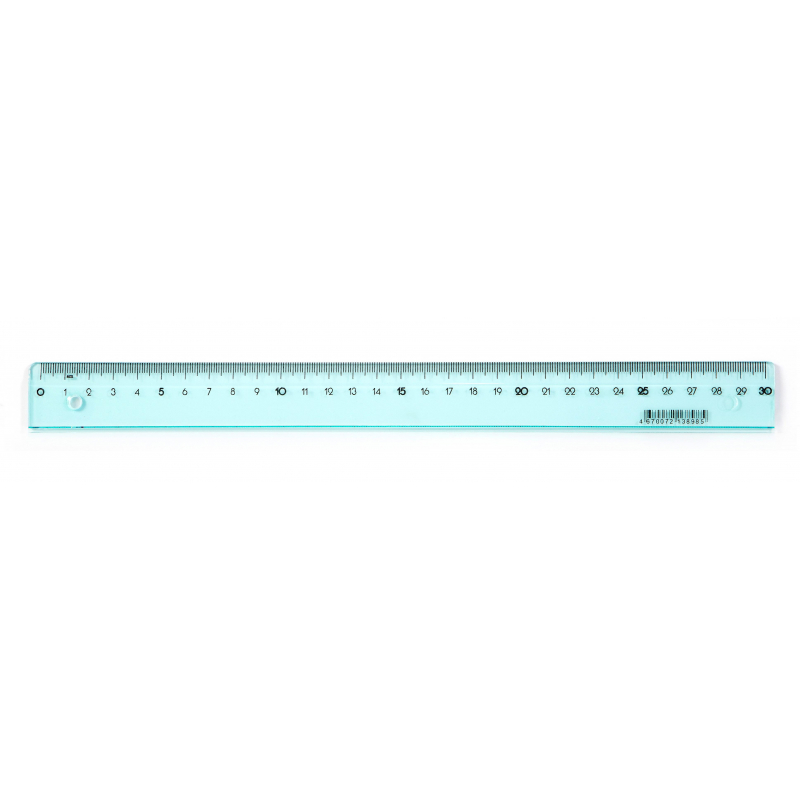 Линейка 30см Attache Bright Colours голубая 1421627