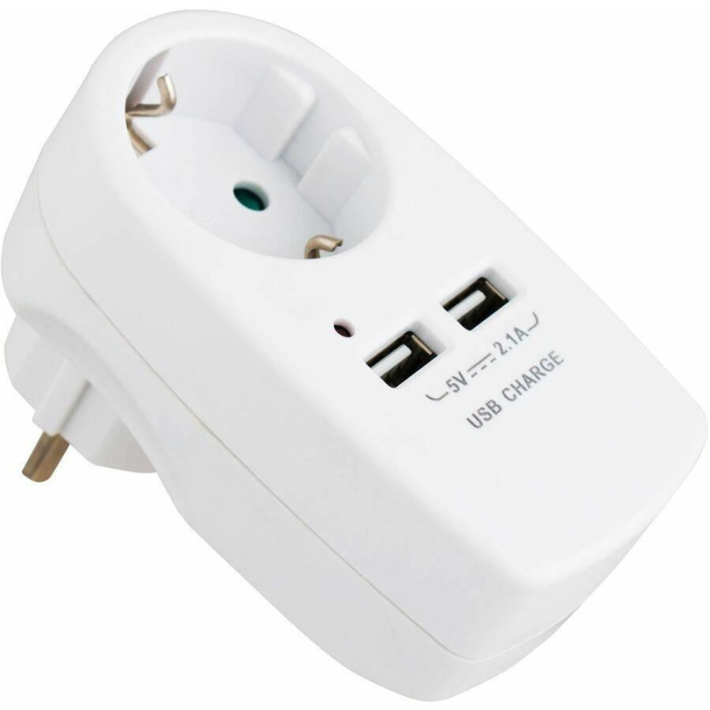 Переходник для розеток с USB портом СТАРТ С/А SA 1-ZD-2USB 10/60 1825494