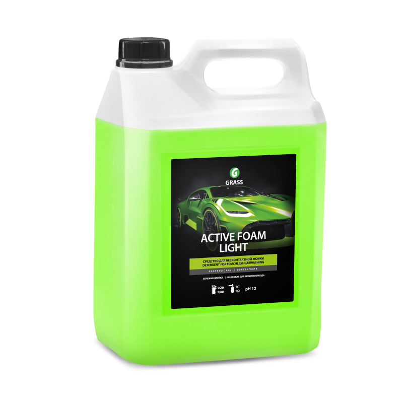 Профхим авто шапмунь д/бесконт мойки конц лето Grass/Active Foam Light, 5л 1561810 132101