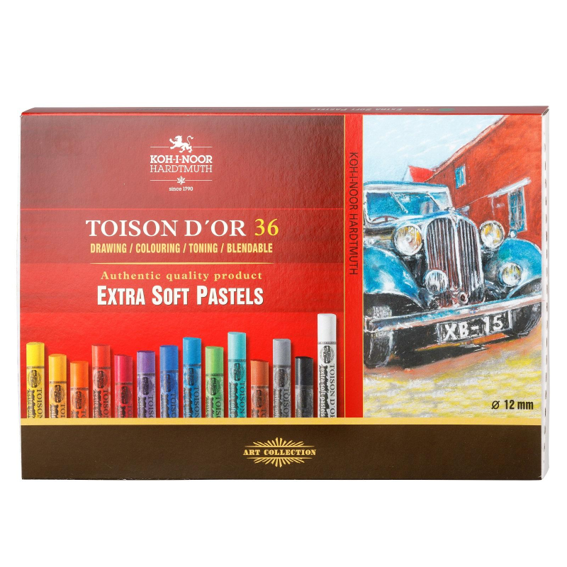 Пастель сухая худож. Toison D'or extra soft 8555 36цв/наб карт 8555036001KZ Koh-I-Noor 1618141