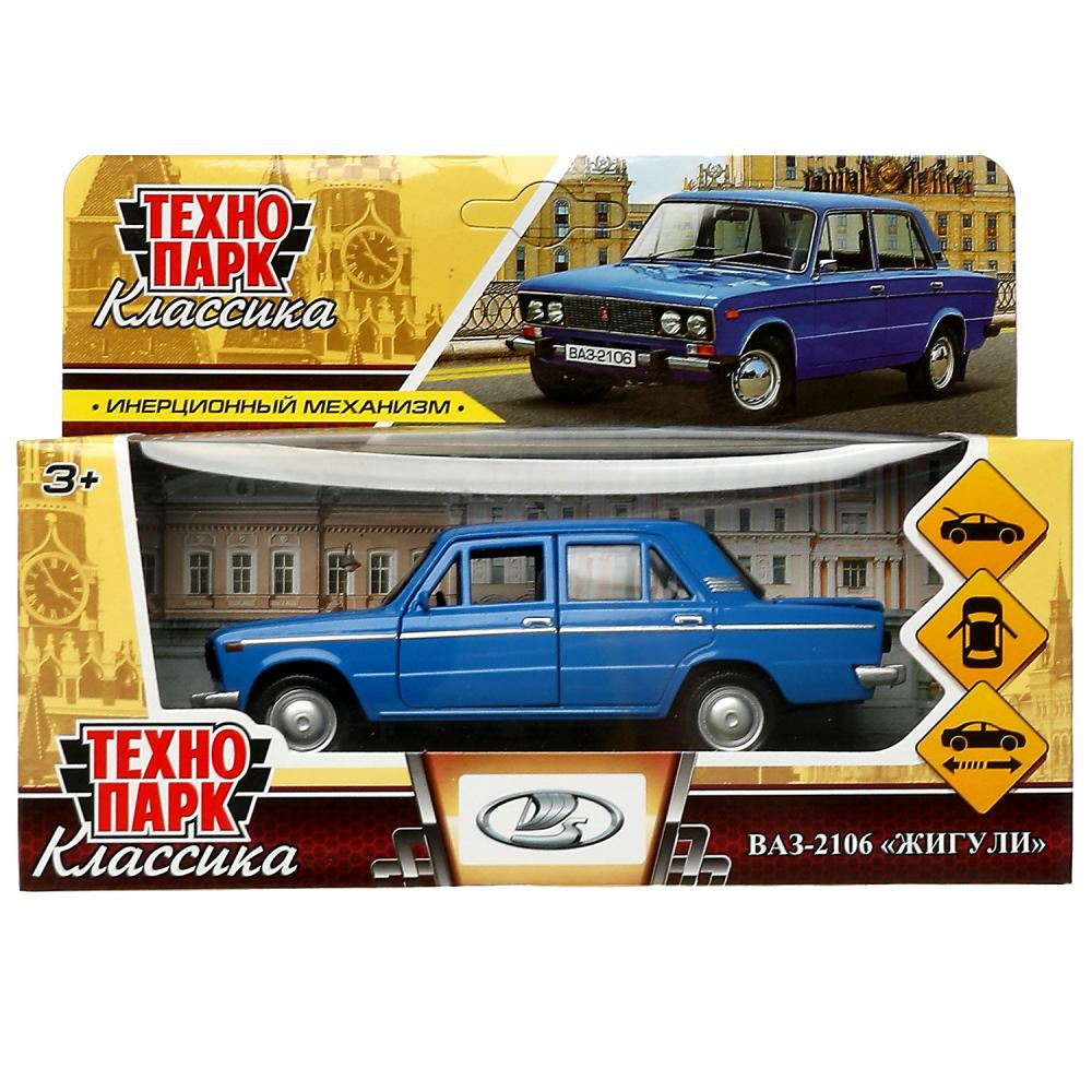 Машина металл ВАЗ-2106 Жигули, 12 см, синий, Технопарк 2106-12-BU