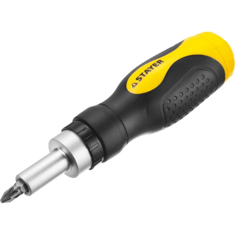 Отвертка реверсивная с насадками 46 шт мм Stayer Compact-46 25084-H46 1255175