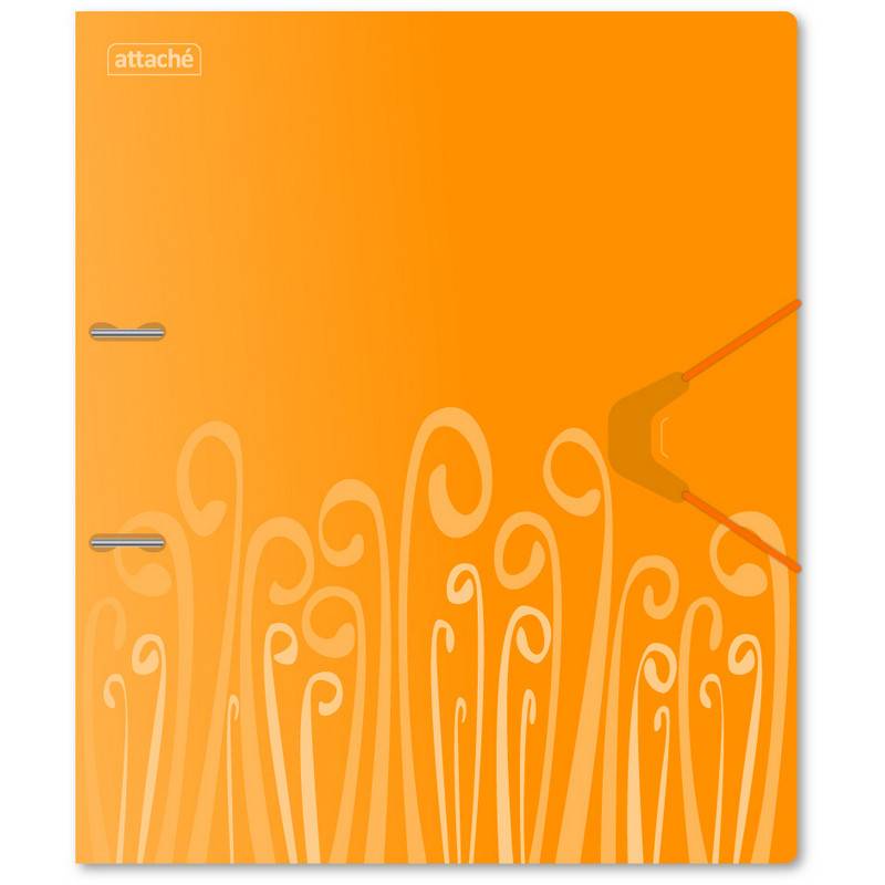 Папка на 2-х кольцах Attache Fantasy 35 мм оранжевая до 300 л (пластик 0.6 мм) 314648