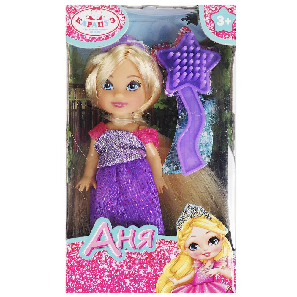 Кукла-мини Анечка 12см. аксессуары КАРАПУЗ ANNA-P1-BB