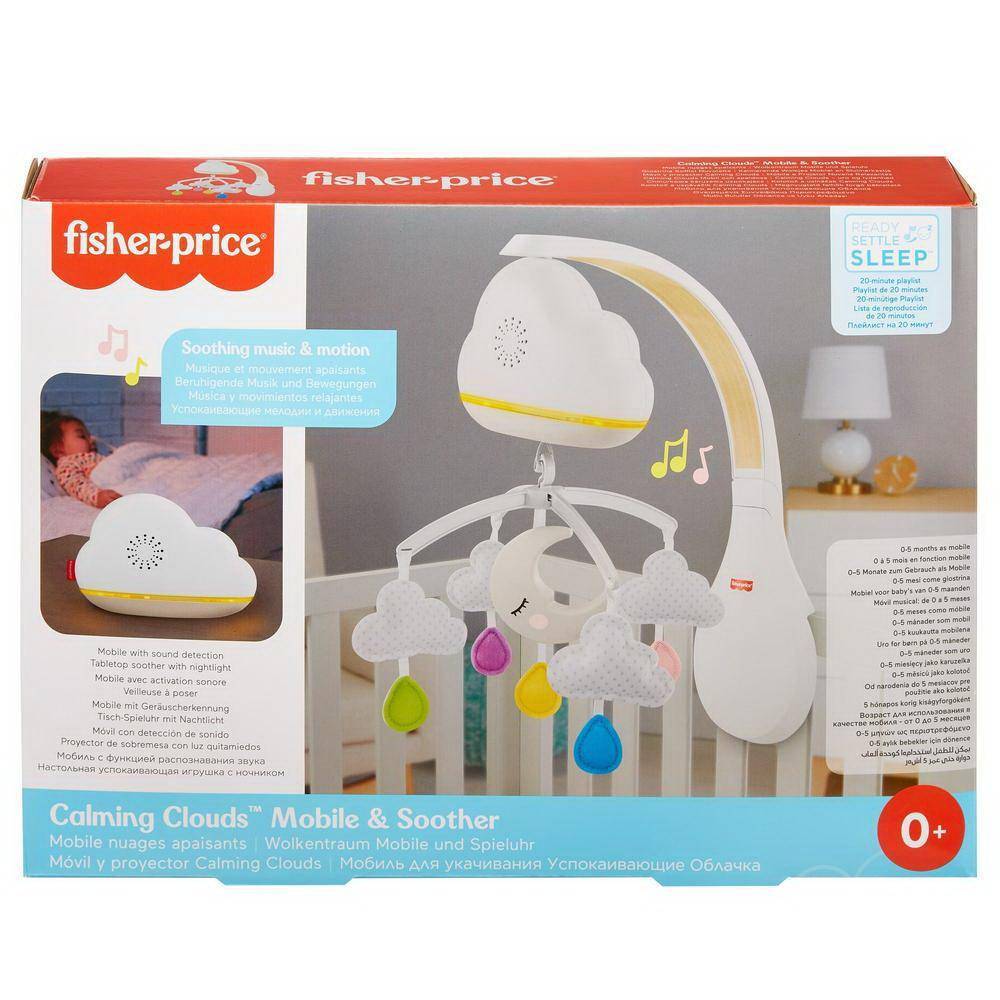 Музыкальная игрушка Mattel Fisher-Price Карусель мобиль на кроватку Успокаивающие Облачка GRP99