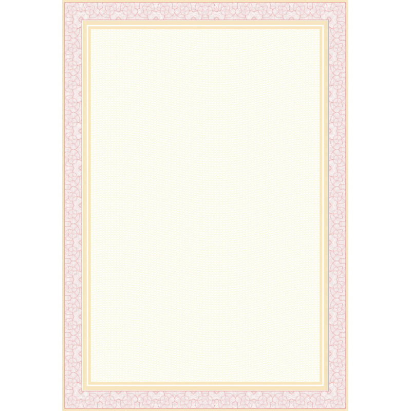 Сертификат-бумага А4 Attache 50 шт/уп двойная рамка красно-оранжевая ID10 1412179