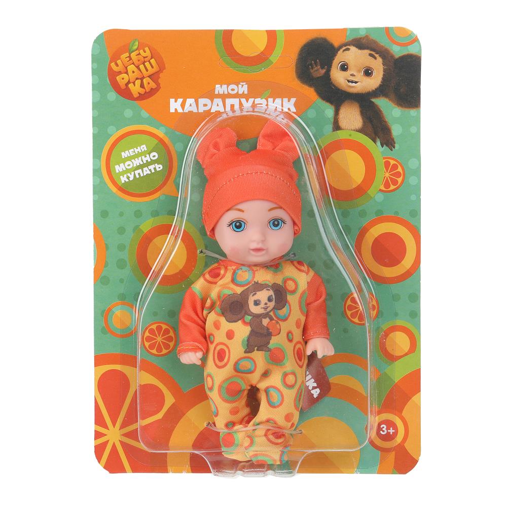 Пупс неозвученный "Чебурашка" 12 см. можно купать Карапуз Y12AB-CHEBURASHKA-25-RU