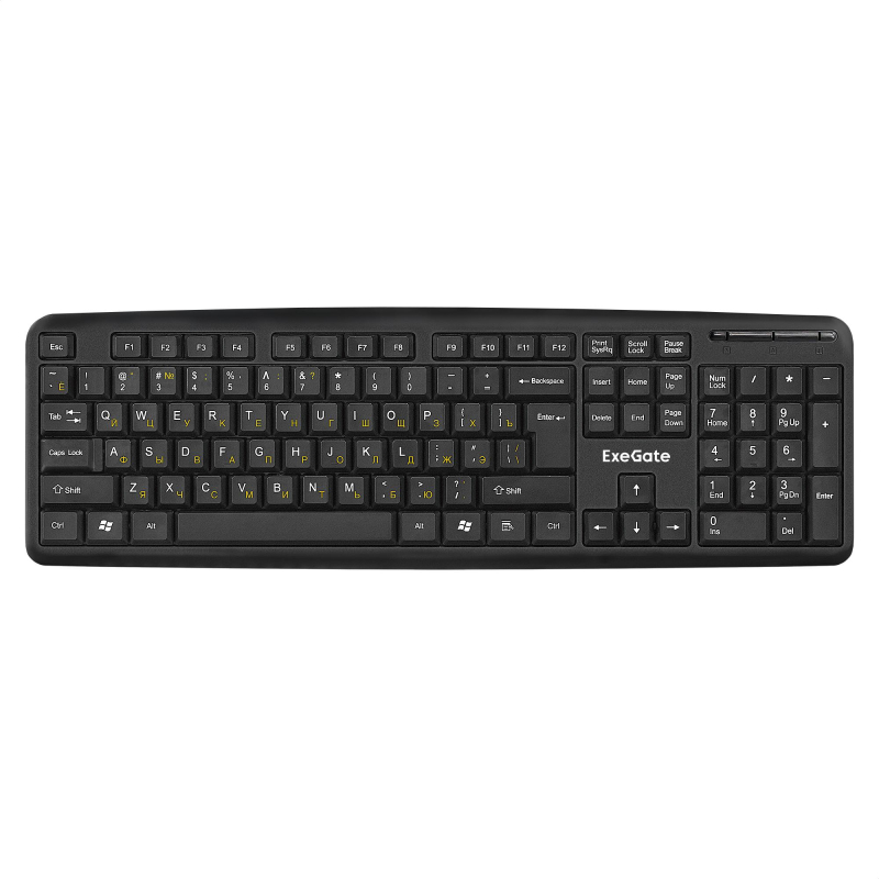 Клавиатура ExeGate LY-331 черный USB Color box 1538758 EX263905RUS