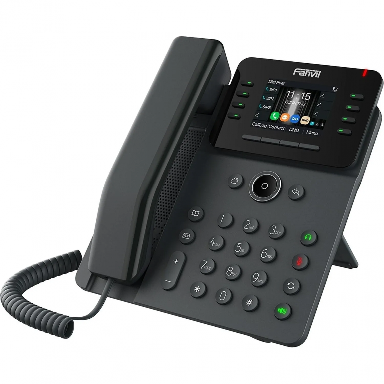 IP-телефон Fanvil V62G, 12 SIP,2,8,320x240 Цв.экр,POE,БП в комп.2x1 Gbps 2200918