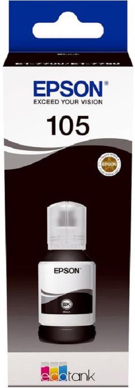 Чернила Epson 105 T00Q1 C13T00Q140 чер.пигм. дляL7160/L7180 1022920