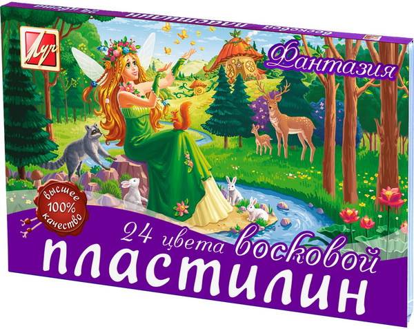 Мягкий восковой пластилин "Фантазия" 24 цвета Луч 25С1525-08