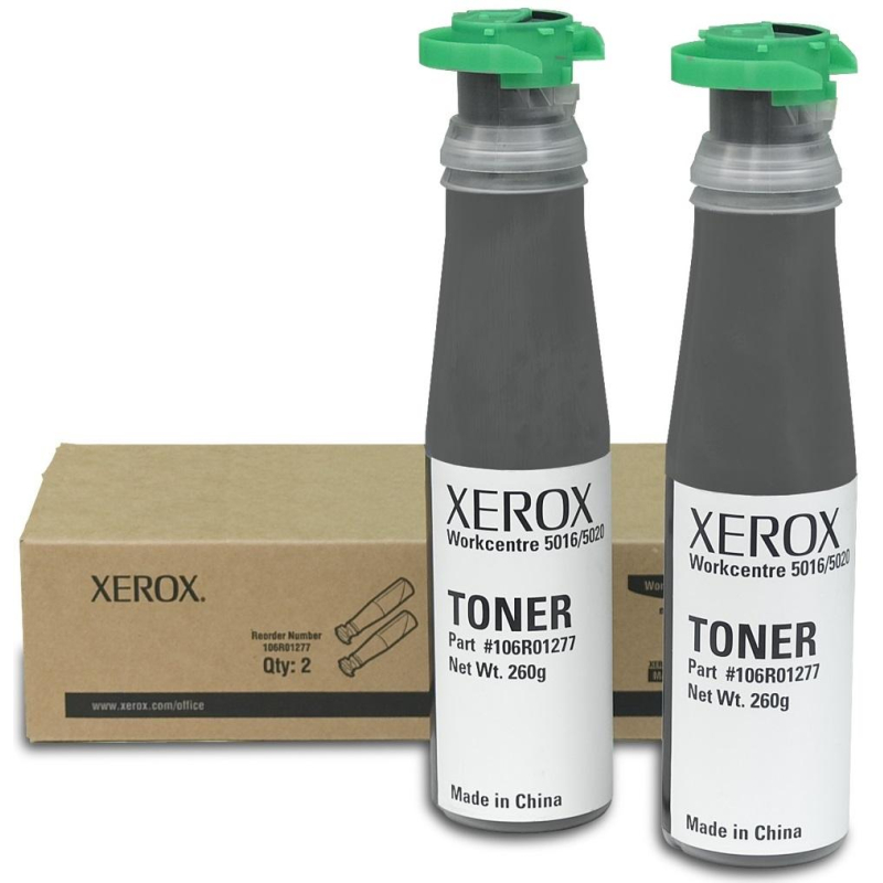 Тонер-картридж Xerox 106R01277 чер. для WC5016/5020B (2шт/уп) 113444