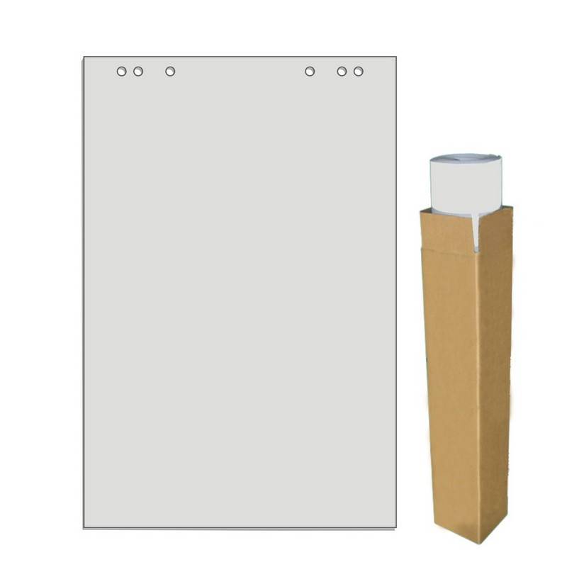 Бумага для флипчартов Attache Economy Eco 60x90 см серая 20 л (55- 60 г/кв.м, 5 шт в уп) 846150