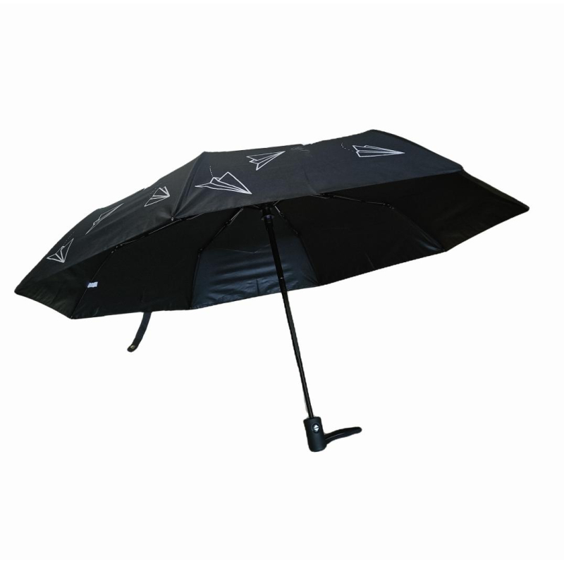 Зонт полный автомат, Самолетики, черный, HD-U28 black 1595198