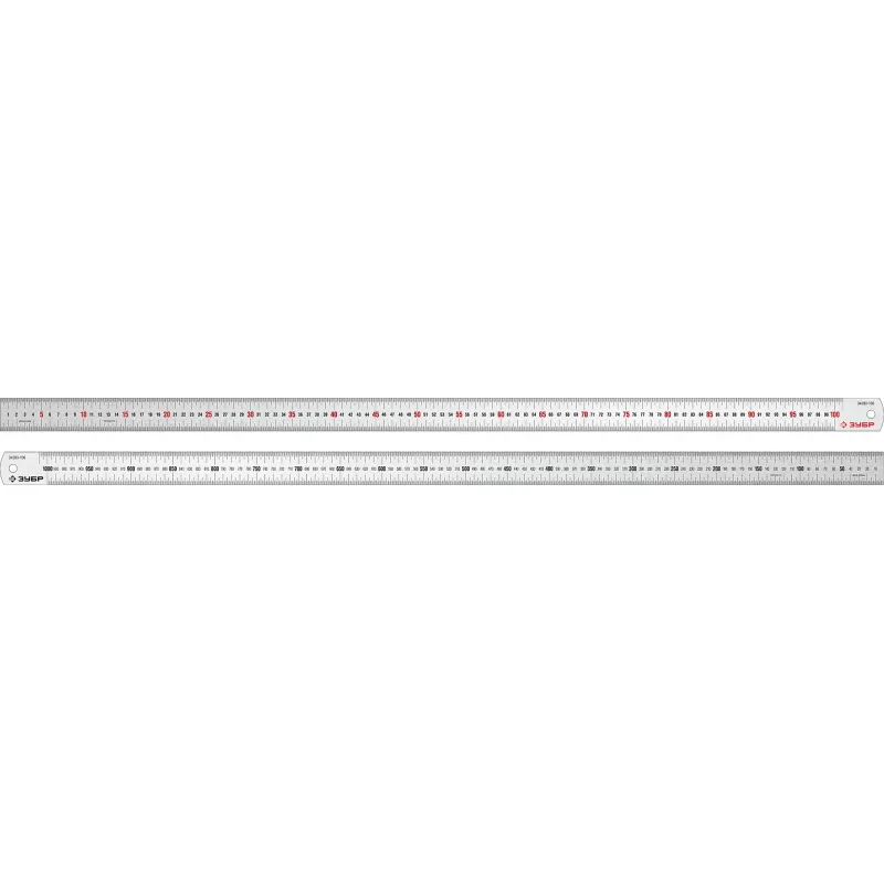 Линейка усиленная нержавеющая ЗУБР Про-100, длина 1.0 м (34280-100) 2092786