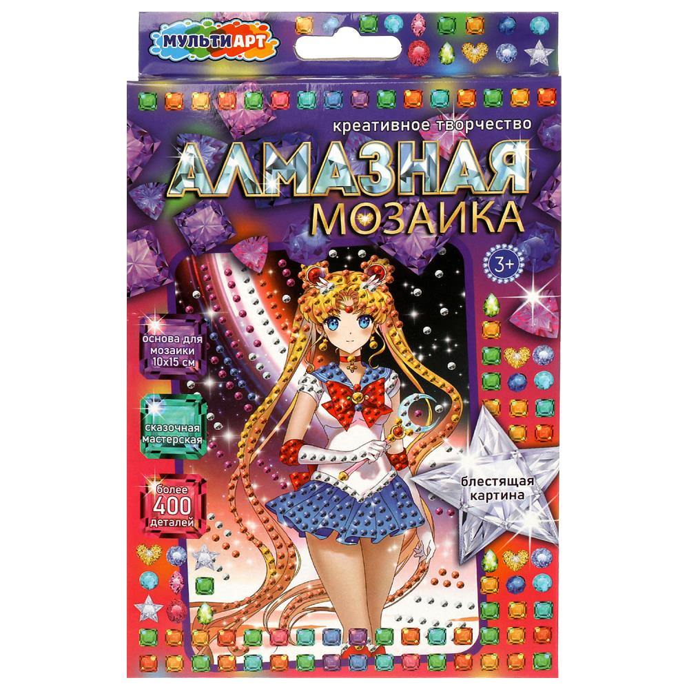 Алмазная мозаика 10х15 см. Волшебная девочка МУЛЬТИ АРТ AM10X15-SALMO