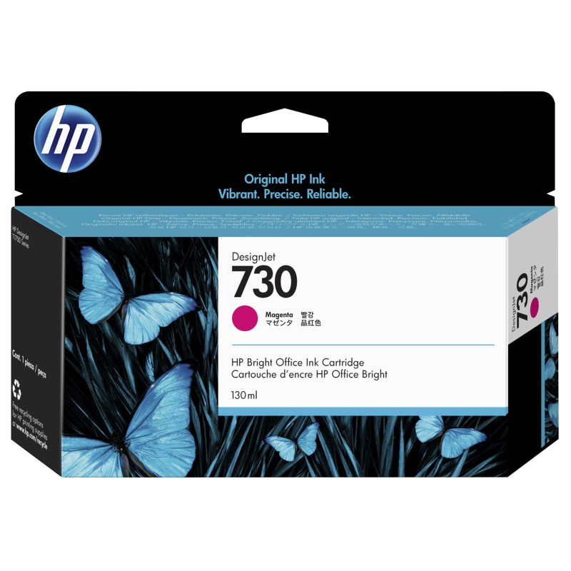 Картридж струйный HP 730 P2V63A пур. (130мл) для T1700 980172