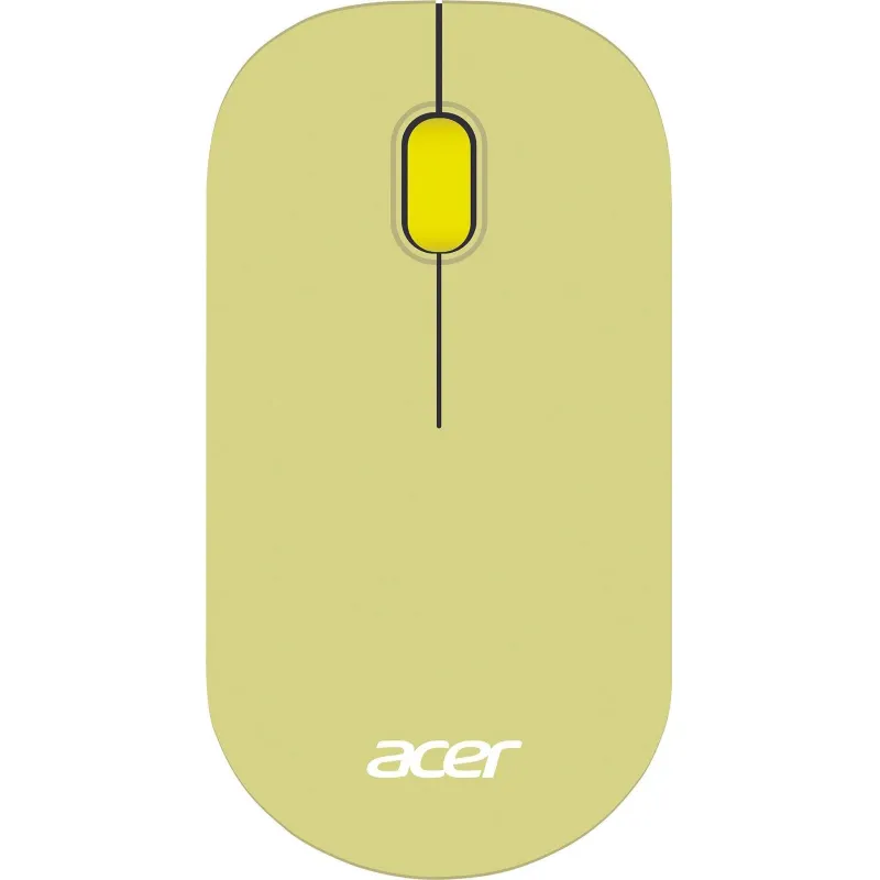 Мышь компьютерная Acer OMR205 оптич./1200dpi/беспроводн/USB/зеленый/желтый 2044511 ZL.MCEEE.02J